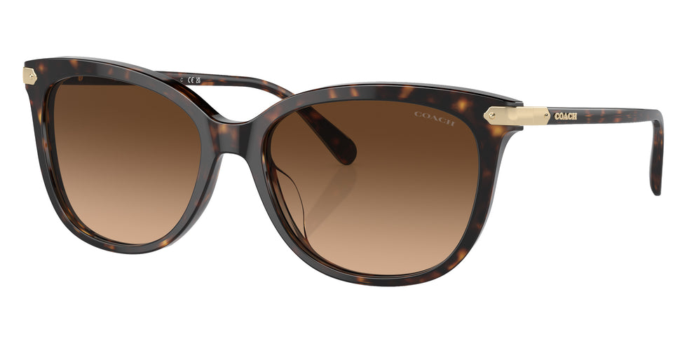 Coach HC8378U CL926 512074 57 - Dark Tortoise / Brown Gradient #id:hc8378u512074_s:102105