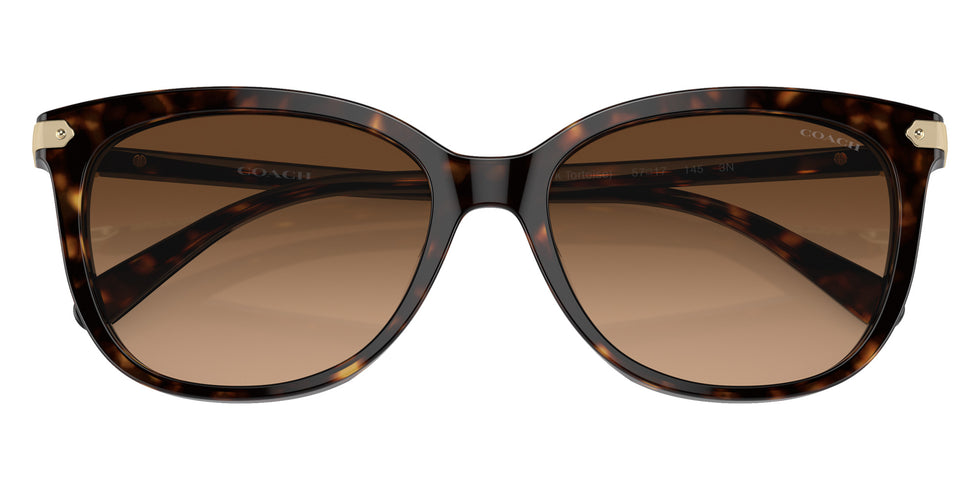 Coach HC8378U CL926 512074 57 - Dark Tortoise / Brown Gradient #id:hc8378u512074_s:102120