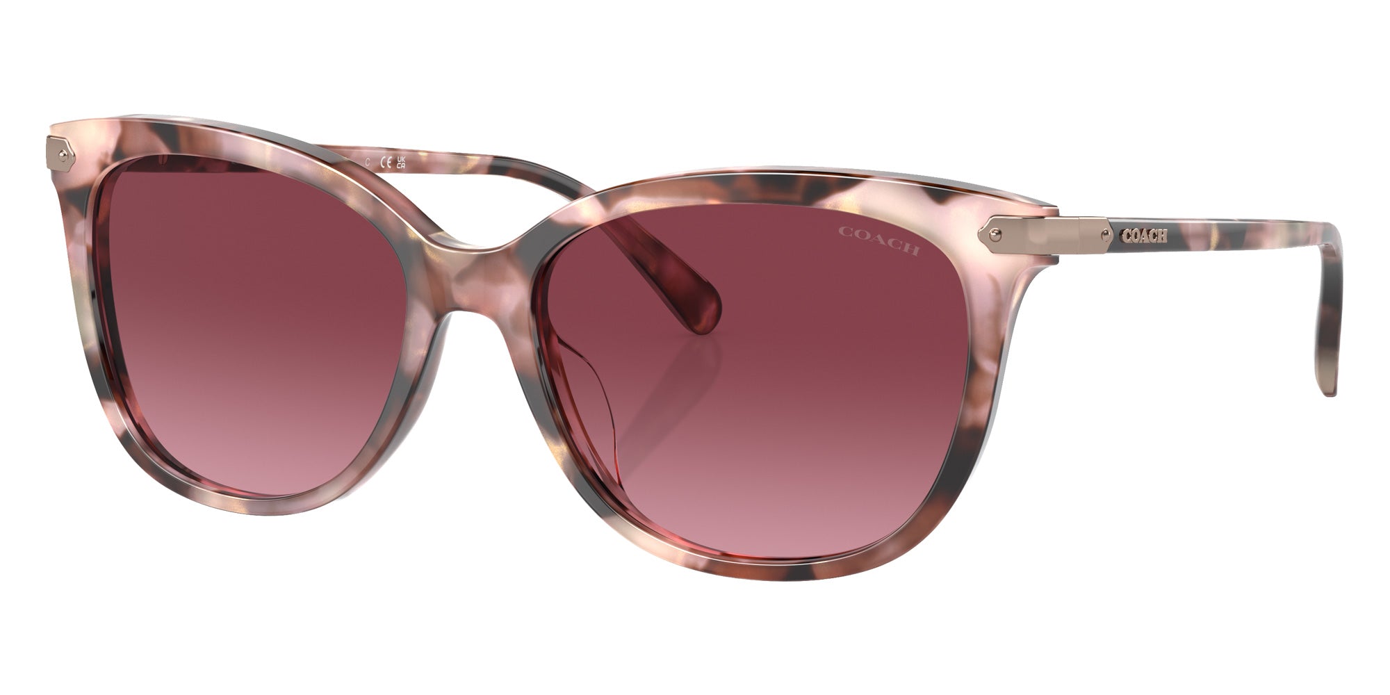 Coach HC8378U CL926 55288H 57 - Rose Pearl Tortoise / Burgundy Gradient #id:hc8378u55288h_s:104105