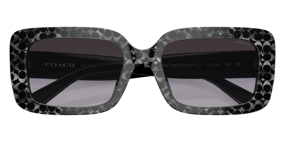 Coach HC8380U CL922 55208G 54 - Gray Pearl Signature C / Gray Gradient #id:hc8380u55208g_s:100120