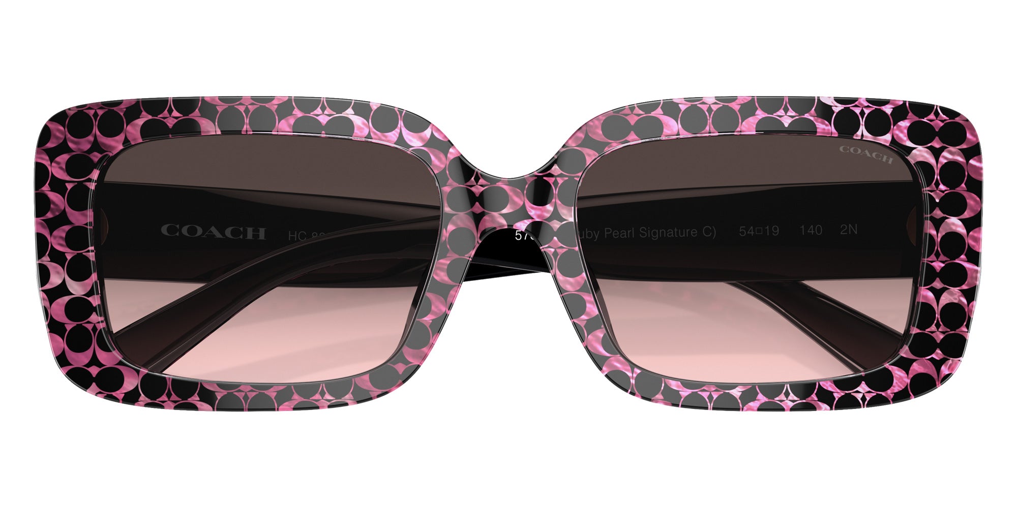 Coach HC8380U CL922 578346 54 - Ruby Pearl Signature C / Gray Rose Gradient #id:hc8380u578346_s:104120