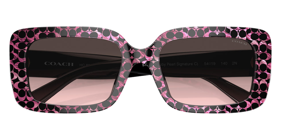 Coach HC8380U CL922 578346 54 - Ruby Pearl Signature C / Gray Rose Gradient #id:hc8380u578346_s:104120