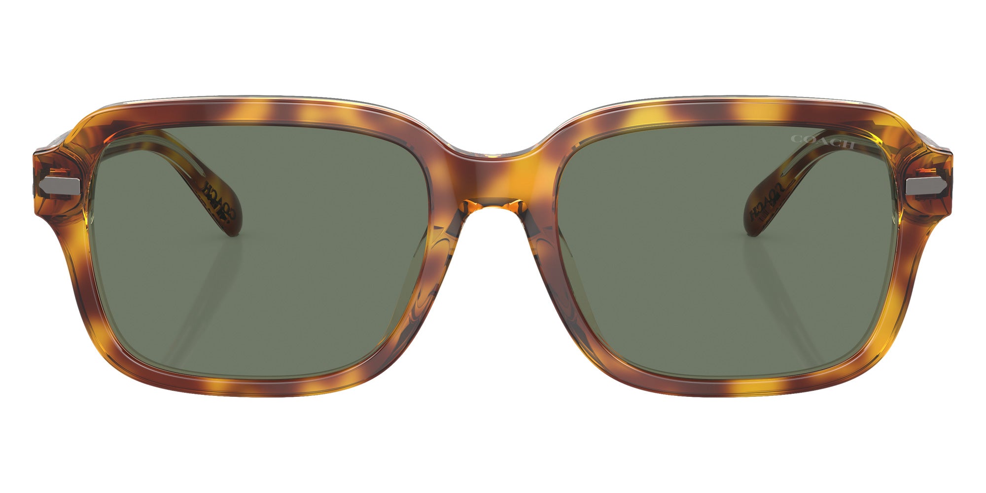 Coach HC8388U CL914 57563H 56 - Dark Tortoise/Canary / Green Solid #id:hc8388u57563h_s:102100