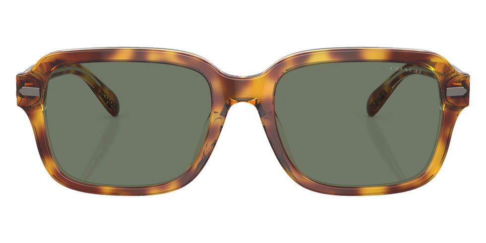 Coach HC8388U CL914 57563H 56 - Dark Tortoise/Canary / Green Solid #id:hc8388u57563h_s:102100
