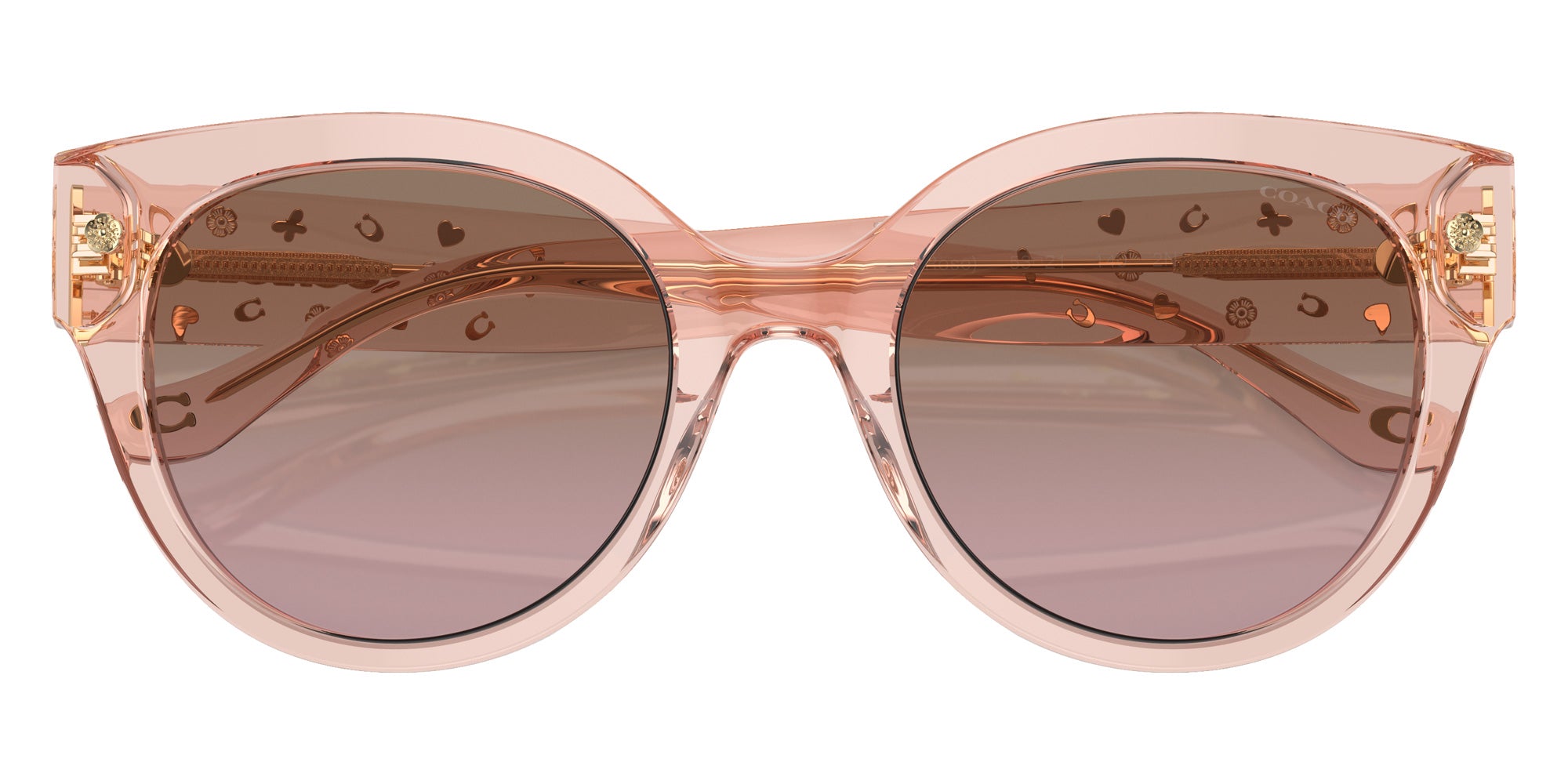 Coach HC8393U CR612 566814 53 - Transparent Dusty Rose / Brown Pink Gradient #id:hc8393u566814_s:104120