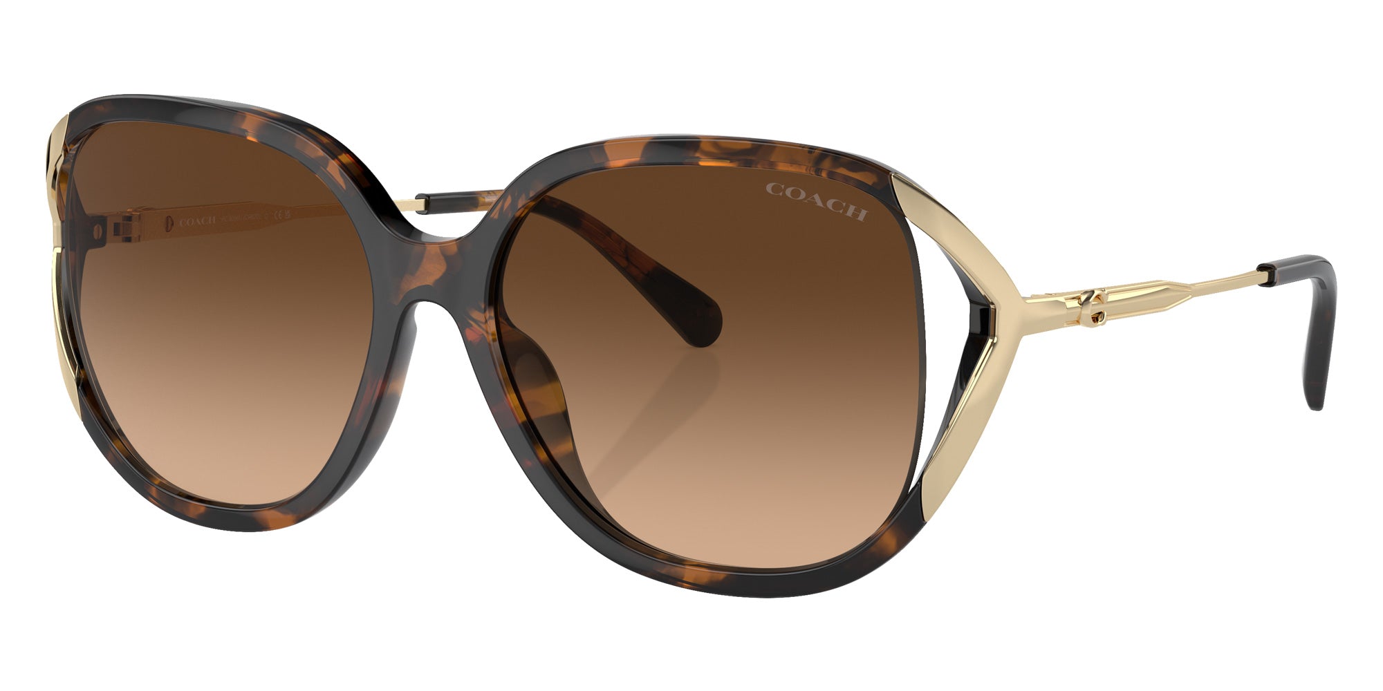 Coach HC8396U CR620 512074 56 - Dark Tortoise / Brown Gradient #id:hc8396u512074_s:102105