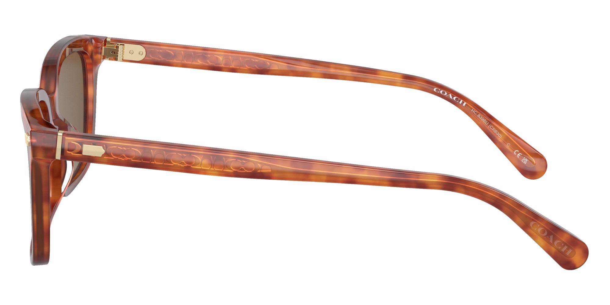 Coach HC8398U CR630 577473 54 - Caramel Tortoise / Brown Solid #id:hc8398u577473_s:100110