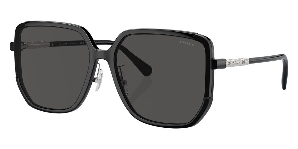 Coach HC8401D CR635 500287 64 - Black / Gray Solid #id:hc8401d500287_s:100105