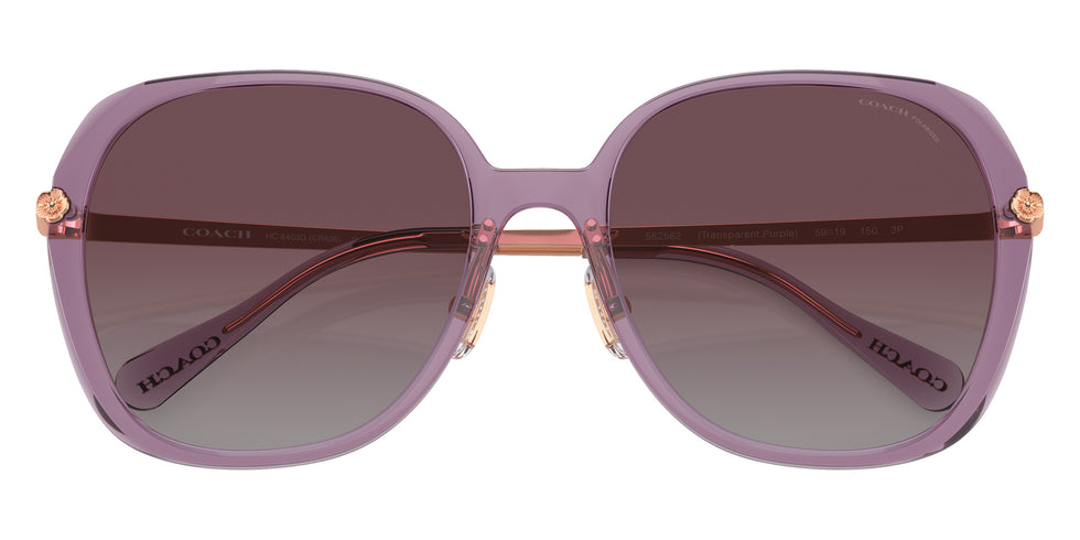 Coach HC8403D CR636 582562 59 - Transparent Purple / Gray Purple Gradient Polarized #id:hc8403d582562_s:104120
