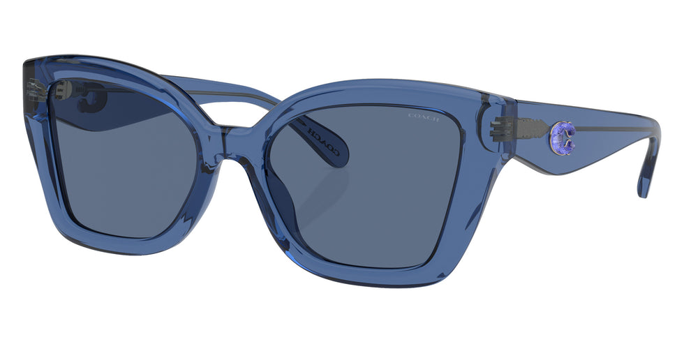 Coach HC8405U CS544 583180 54 - Transparent Blue / Blue Solid #id:hc8405u583180_s:102105