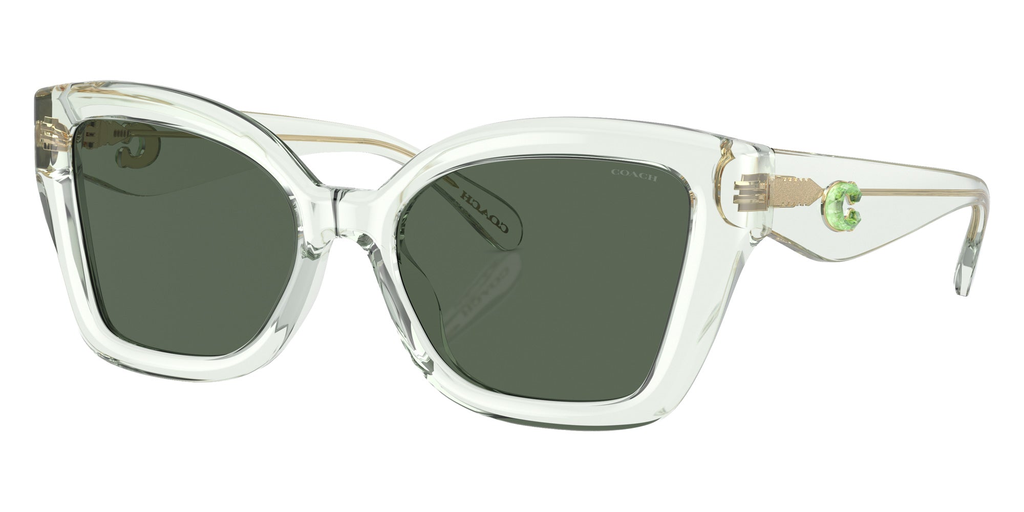 Coach HC8405U CS544 583271 54 - Transparent Pistachio Green / Green Solid #id:hc8405u583271_s:104105