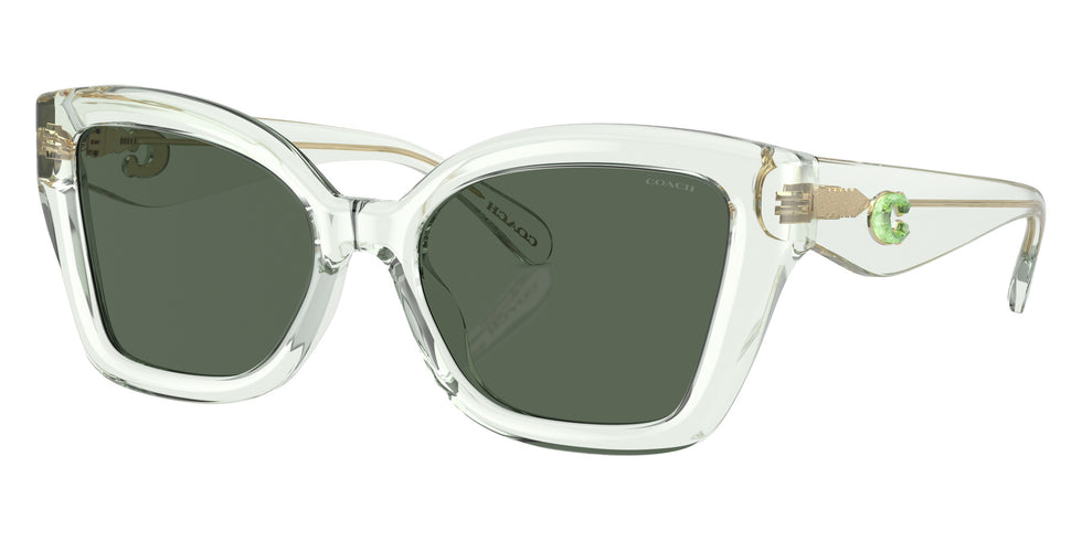 Coach HC8405U CS544 583271 54 - Transparent Pistachio Green / Green Solid #id:hc8405u583271_s:104105