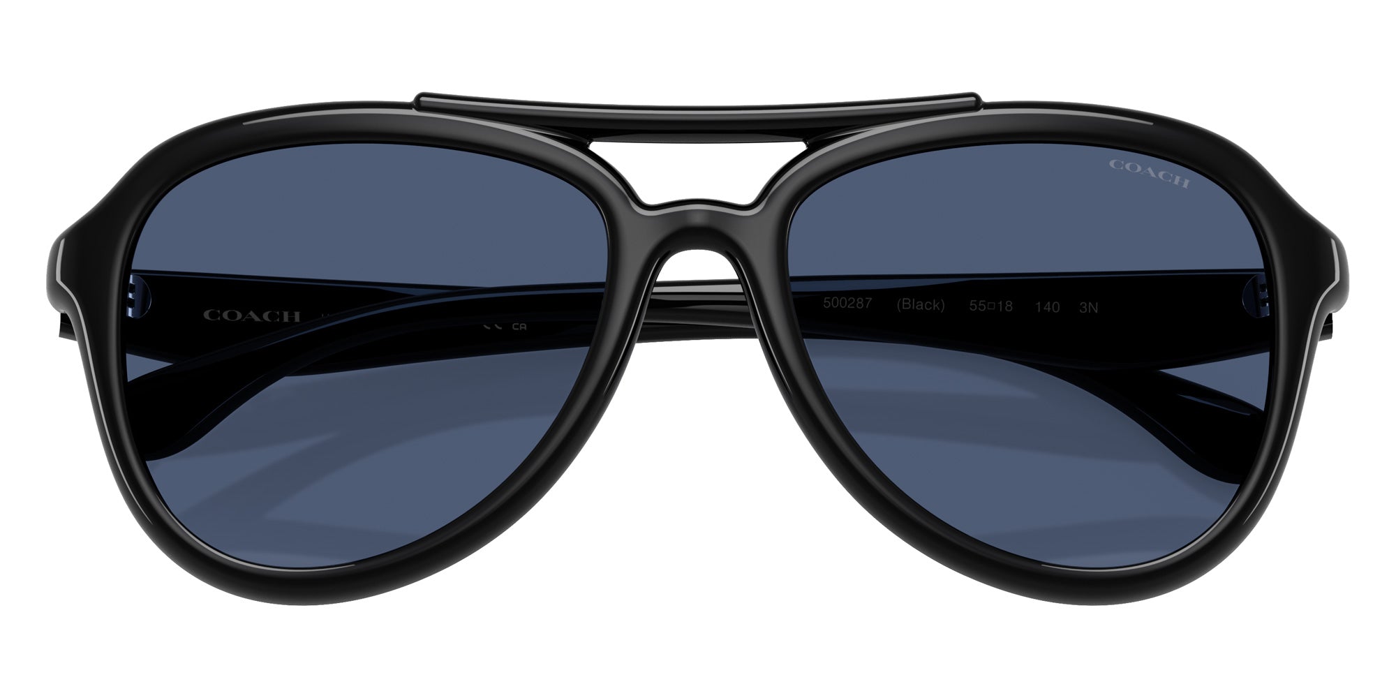 Coach HC8406U CW183 500287 55 - Black / Blue Solid #id:hc8406u500287_s:100120