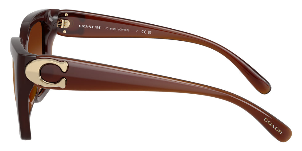Coach HC8408U CW195 584174 55 - Milky Hazelnut / Brown Gradient #id:hc8408u584174_s:110110