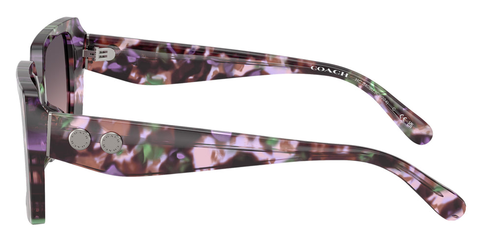 Coach HC8409U CW224 584346 53 - Amethyst Pearl Tortoise / Smoke Purple Gradient #id:hc8409u584346_s:102110