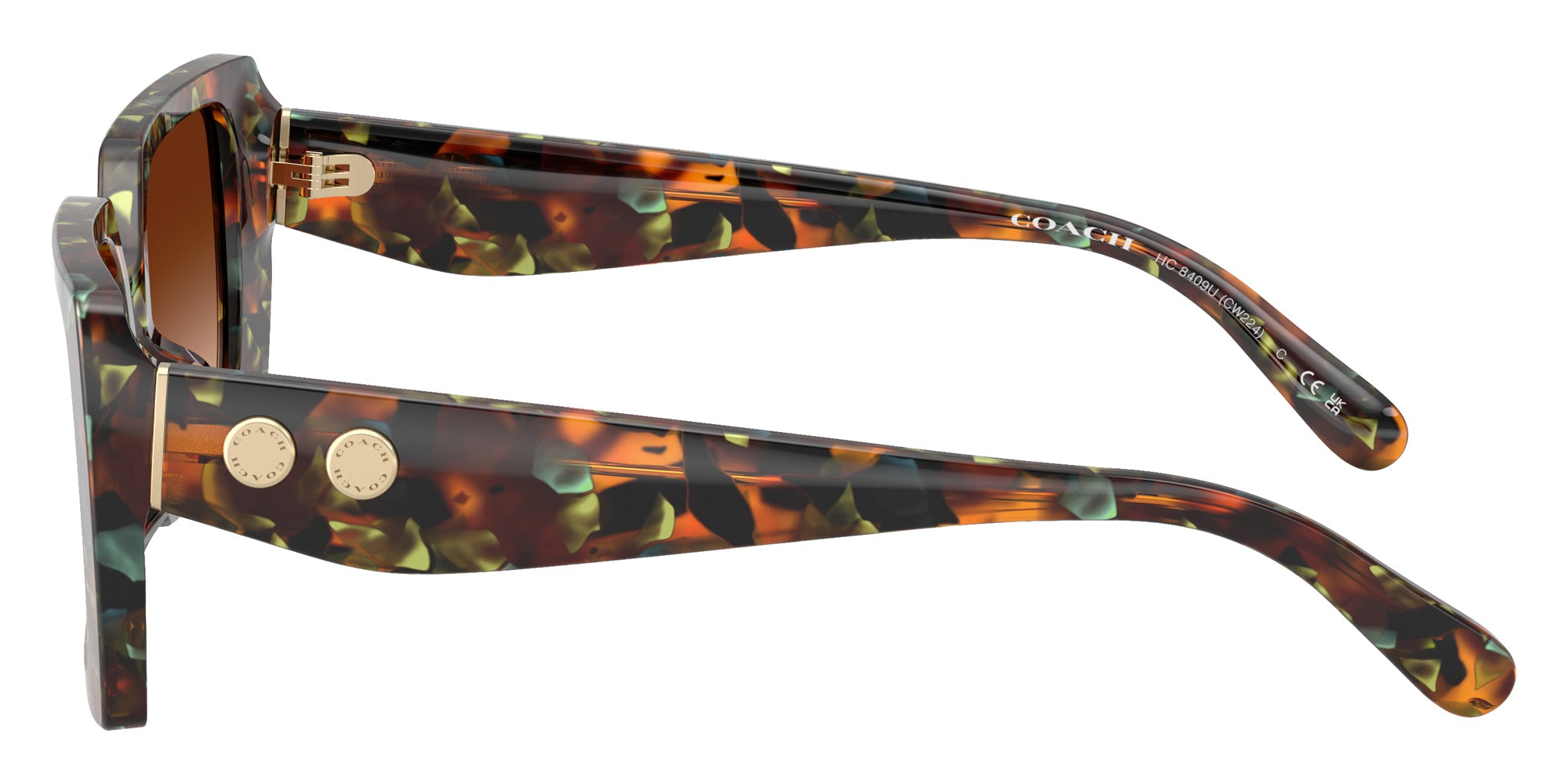 Coach HC8409U CW224 584474 53 - Jade Pearl Tortoise / Brown Gradient #id:hc8409u584474_s:104110