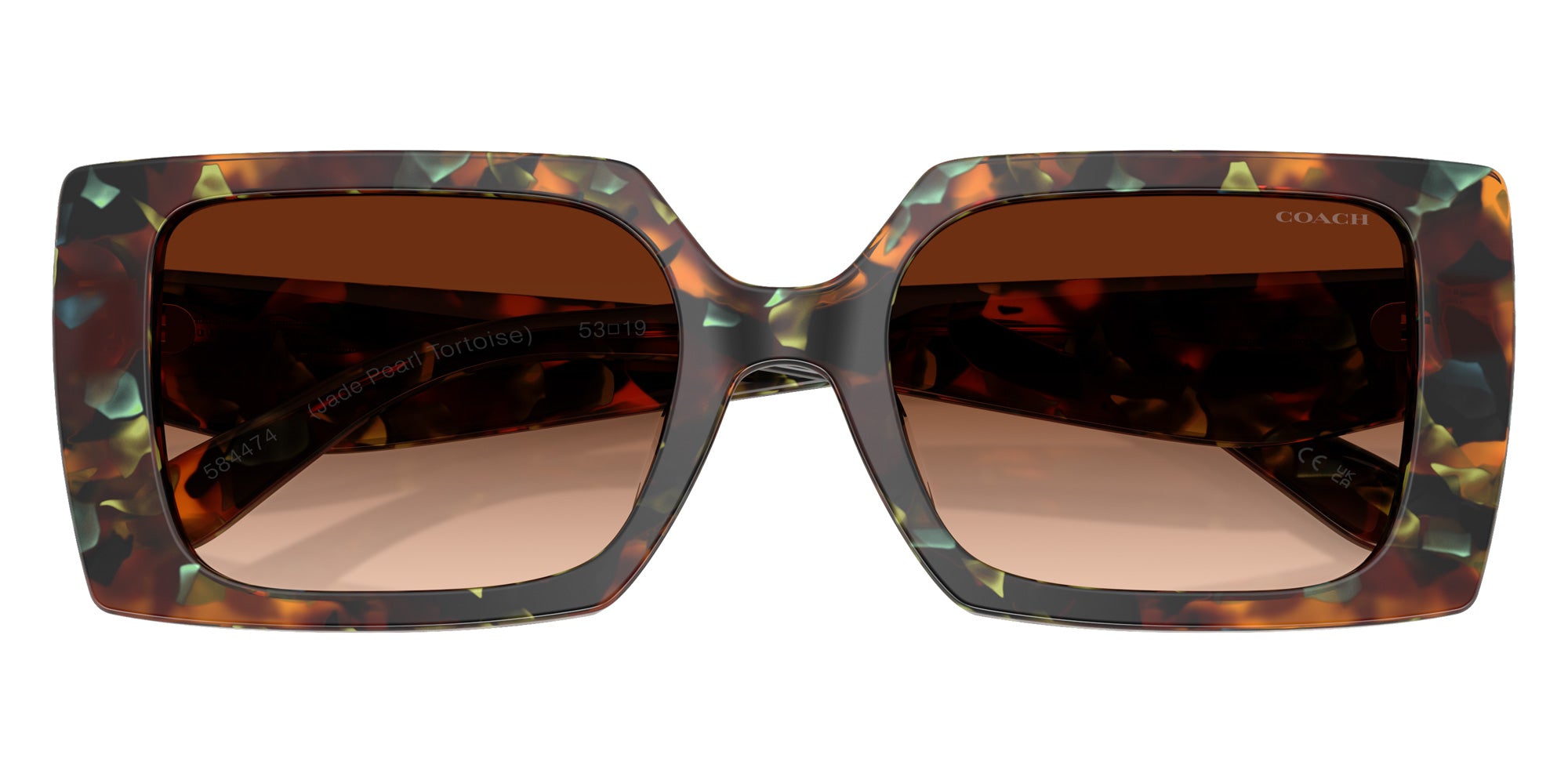 Coach HC8409U CW224 584474 53 - Jade Pearl Tortoise / Brown Gradient #id:hc8409u584474_s:104120