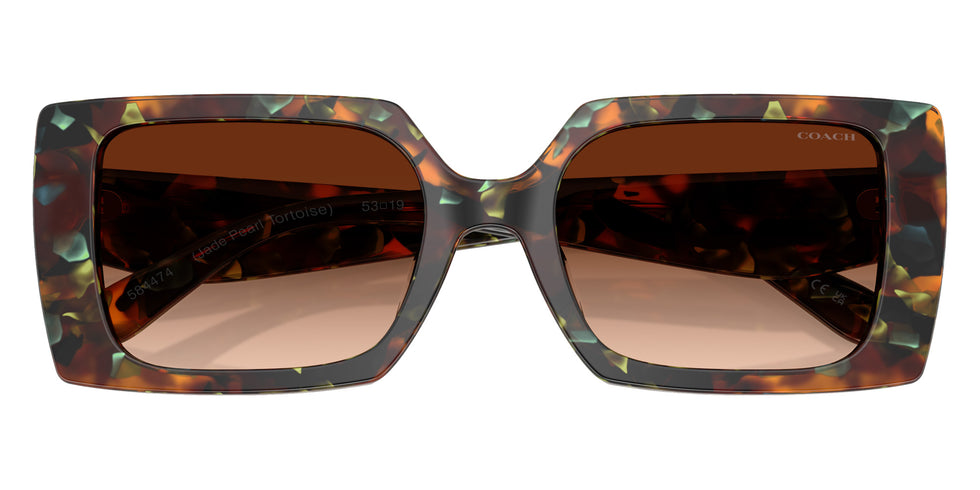 Coach HC8409U CW224 584474 53 - Jade Pearl Tortoise / Brown Gradient #id:hc8409u584474_s:104120