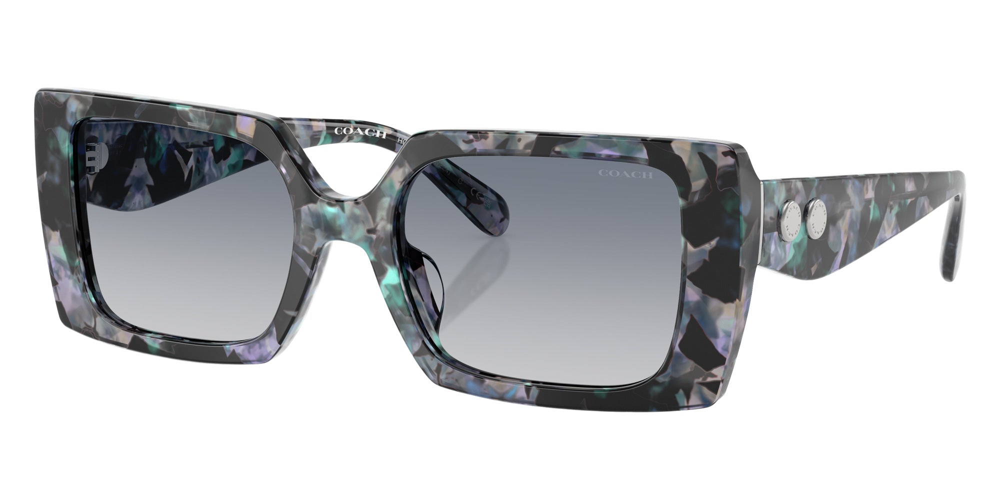 Coach HC8409U CW224 584535 53 - Blue Pearl Tortoise / Blue Purple Gradient #id:hc8409u584535_s:106105