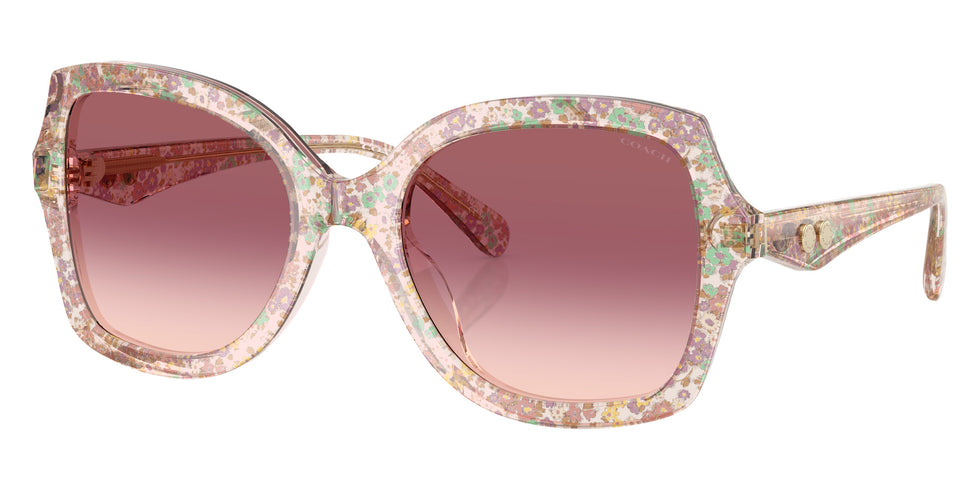 Coach HC8410U CW225 58947W 56 - Transparent Floral Field / Purple Pink Gradient #id:hc8410u58947w_s:108105