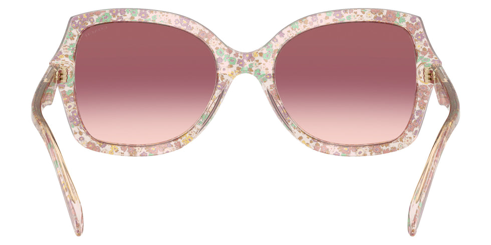 Coach HC8410U CW225 58947W 56 - Transparent Floral Field / Purple Pink Gradient #id:hc8410u58947w_s:108115