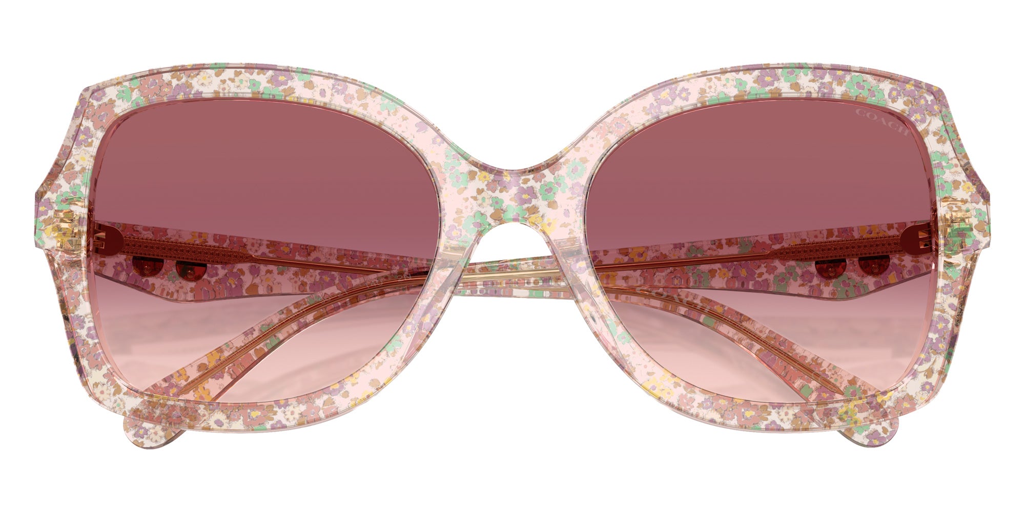 Coach HC8410U CW225 58947W 56 - Transparent Floral Field / Purple Pink Gradient #id:hc8410u58947w_s:108120