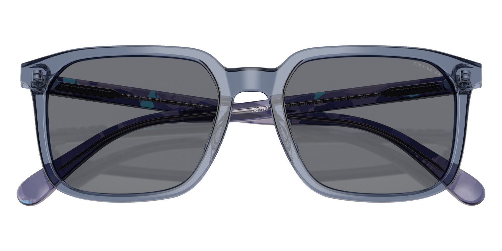Coach HC8411U CW405 582087 55 - Transparent Blue / Blue Solid #id:hc8411u582087_s:100120