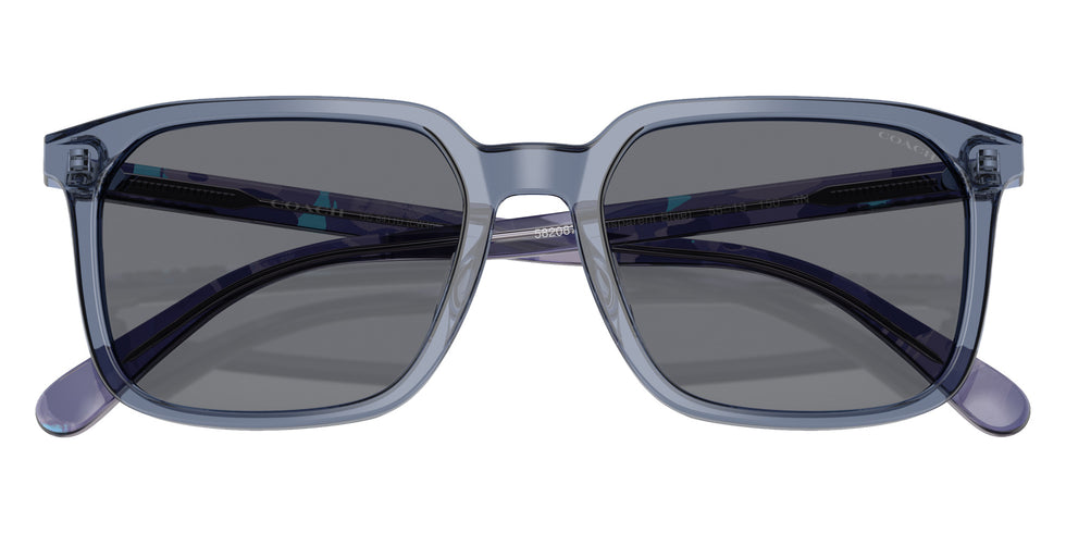 Coach HC8411U CW405 582087 55 - Transparent Blue / Blue Solid #id:hc8411u582087_s:100120