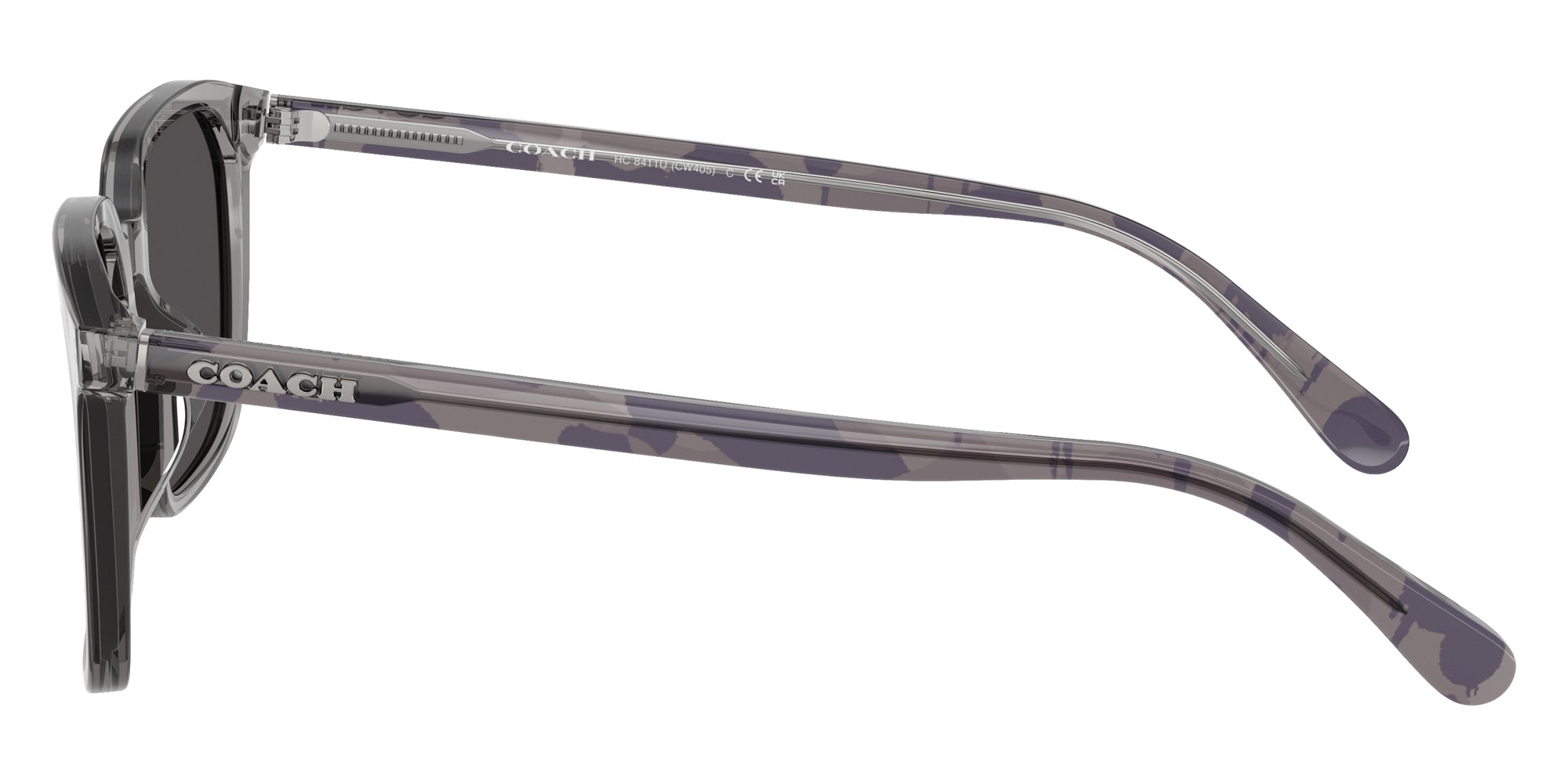 Coach HC8411U CW405 584987 55 - Transparent Gray / Gray Solid #id:hc8411u584987_s:104110
