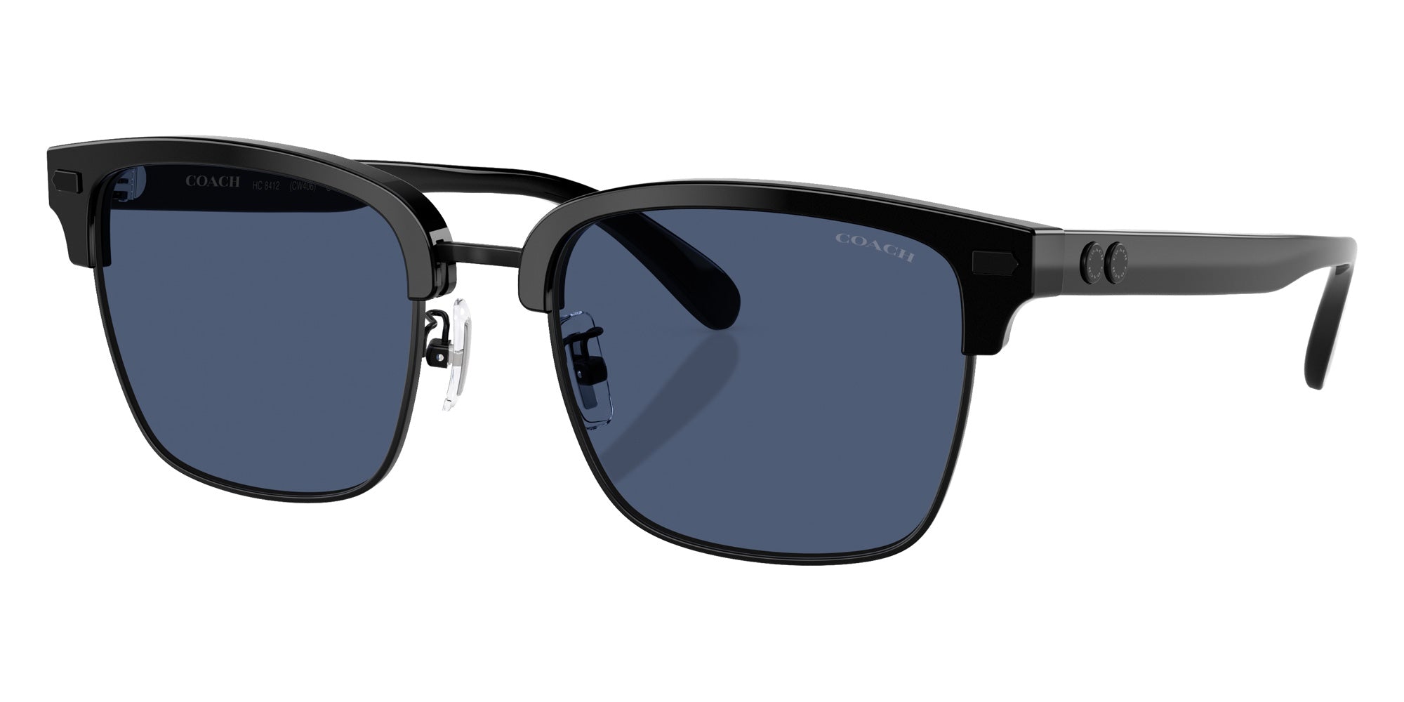 Coach HC8412 CW406 500280 56 - Black / Blue Solid #id:hc8412500280_s:100105