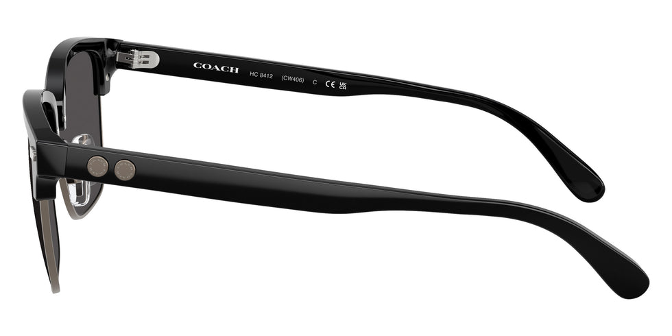 Coach HC8412 CW406 500287 56 - Gunmetal/Black / Gray Solid #id:hc8412500287_s:102110