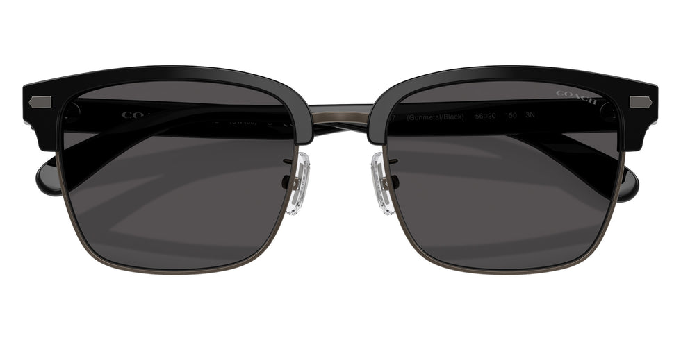 Coach HC8412 CW406 500287 56 - Gunmetal/Black / Gray Solid #id:hc8412500287_s:102120