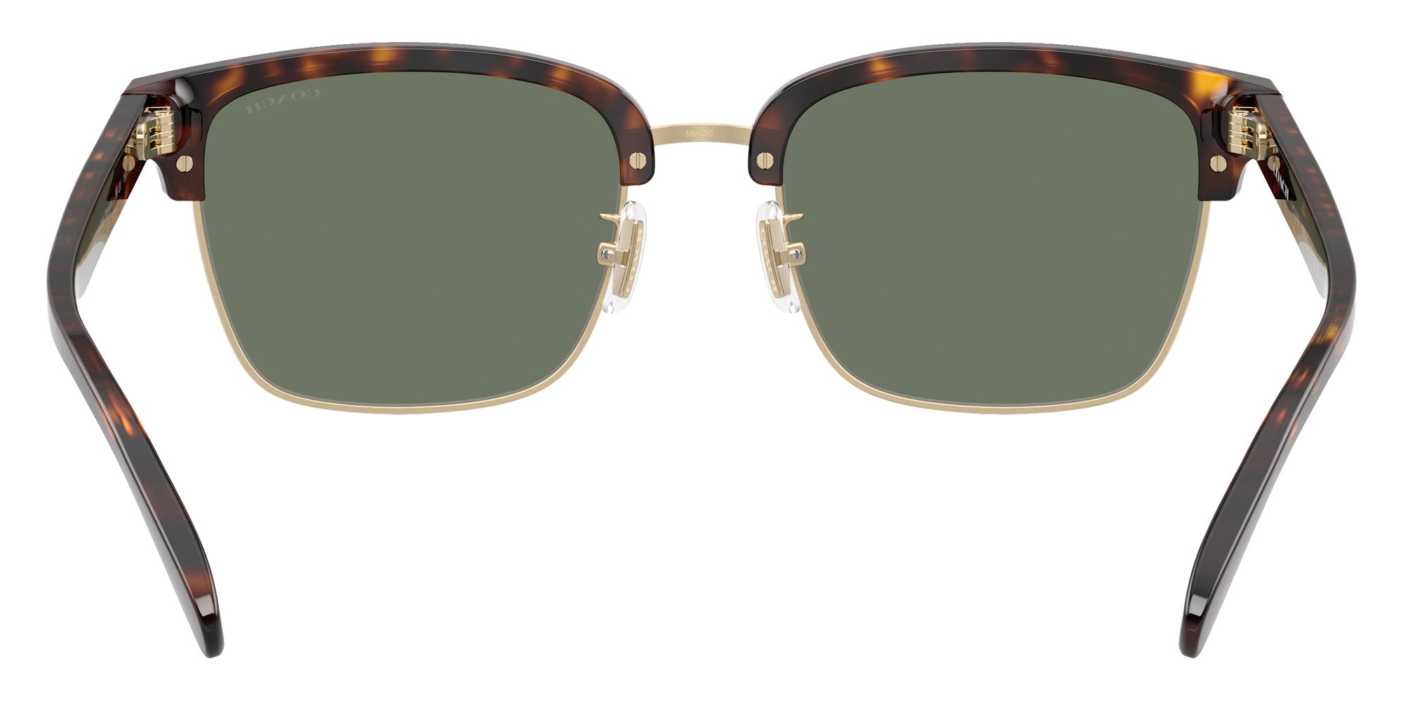 Coach HC8412 CW406 51203H 56 - Light Gold/Dark Tortoise / Green Solid #id:hc841251203h_s:104115