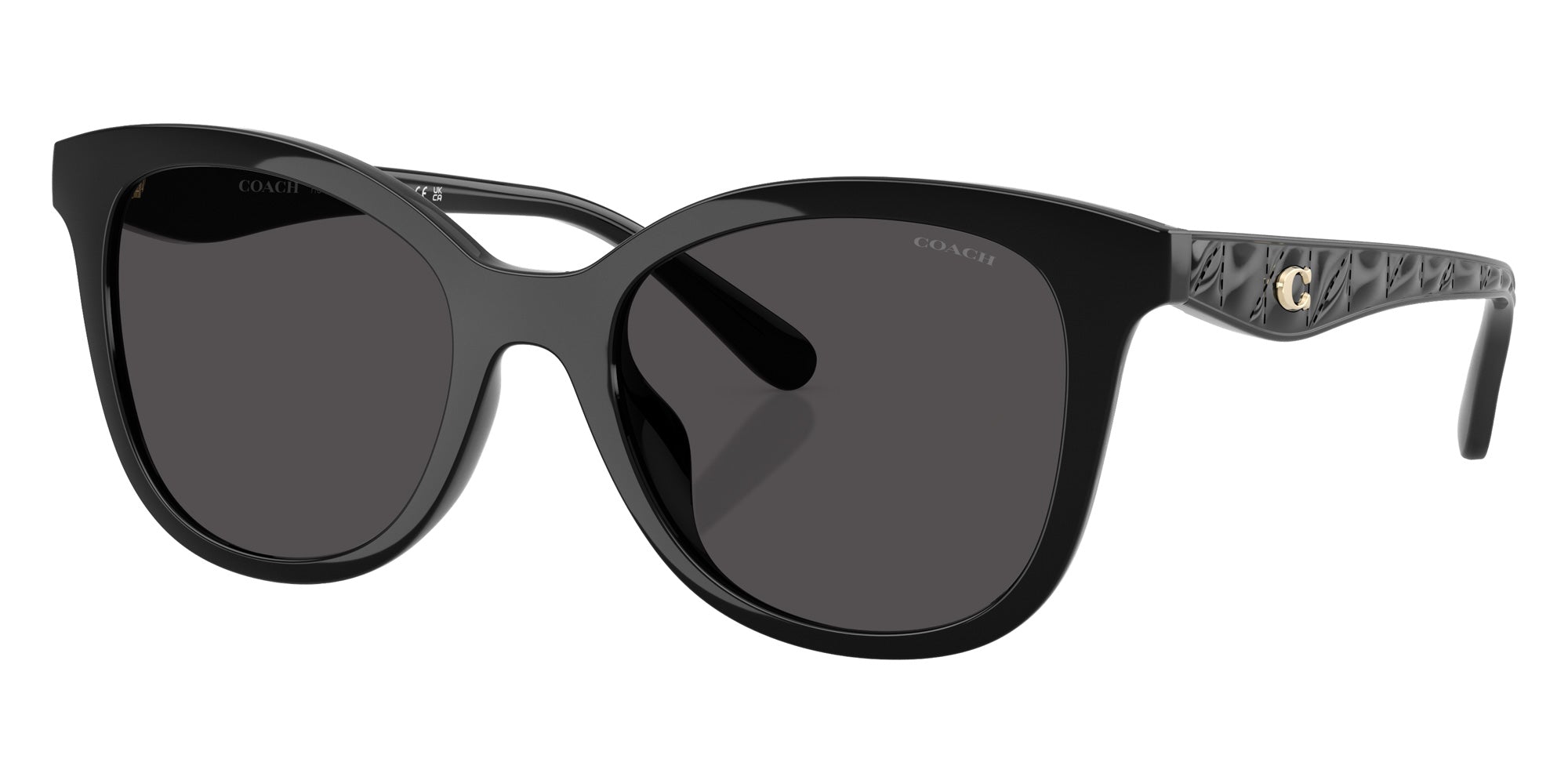 Coach HC8419U CAD25 500287 55 - Black / Gray Solid #id:hc8419u500287_s:102105