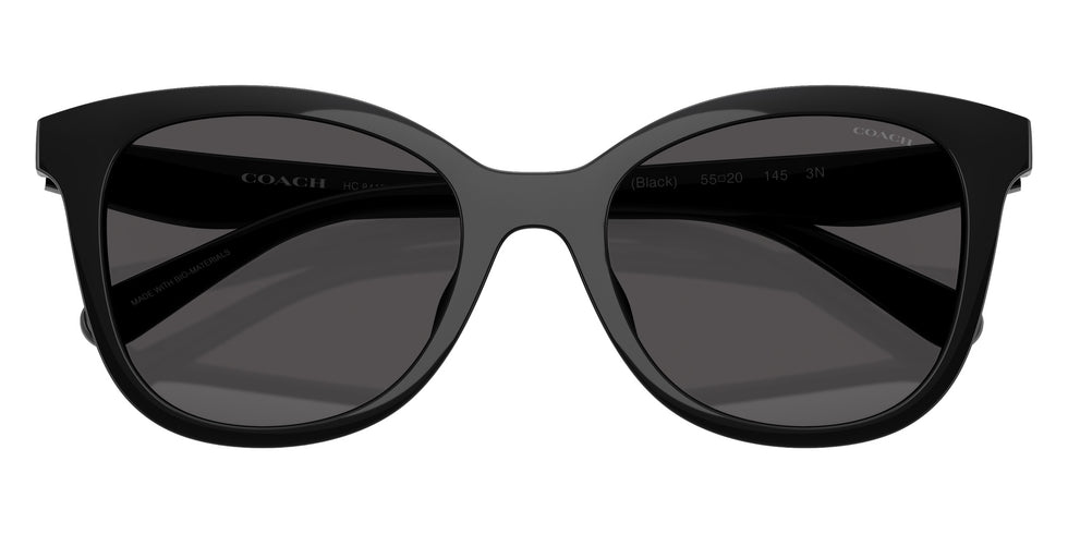 Coach HC8419U CAD25 500287 55 - Black / Gray Solid #id:hc8419u500287_s:102120
