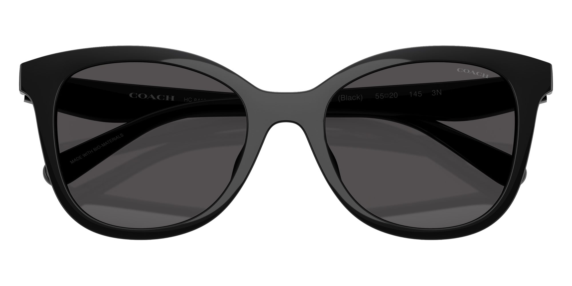 Coach HC8419U CAD25 500287 55 - Black / Gray Solid #id:hc8419u500287_s:102120
