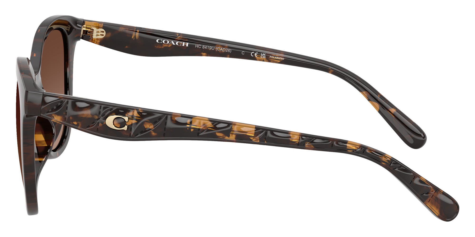 Coach HC8419U CAD25 5120T5 55 - Dark Tortoise / Brown Gradient Polarized #id:hc8419u5120t5_s:104110
