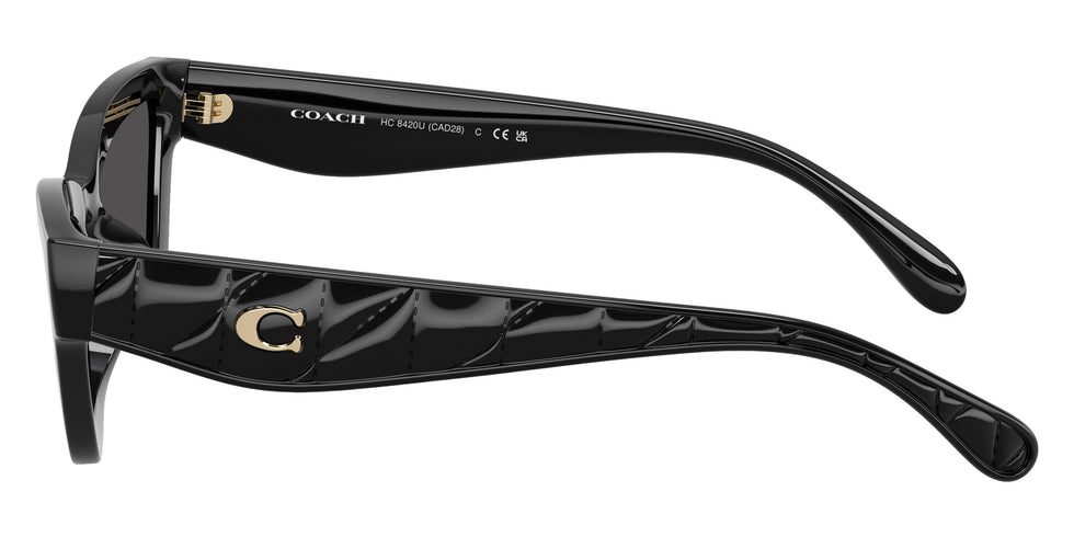 Coach HC8420U CAD28 500287 55 - Black / Gray Solid #id:hc8420u500287_s:100110
