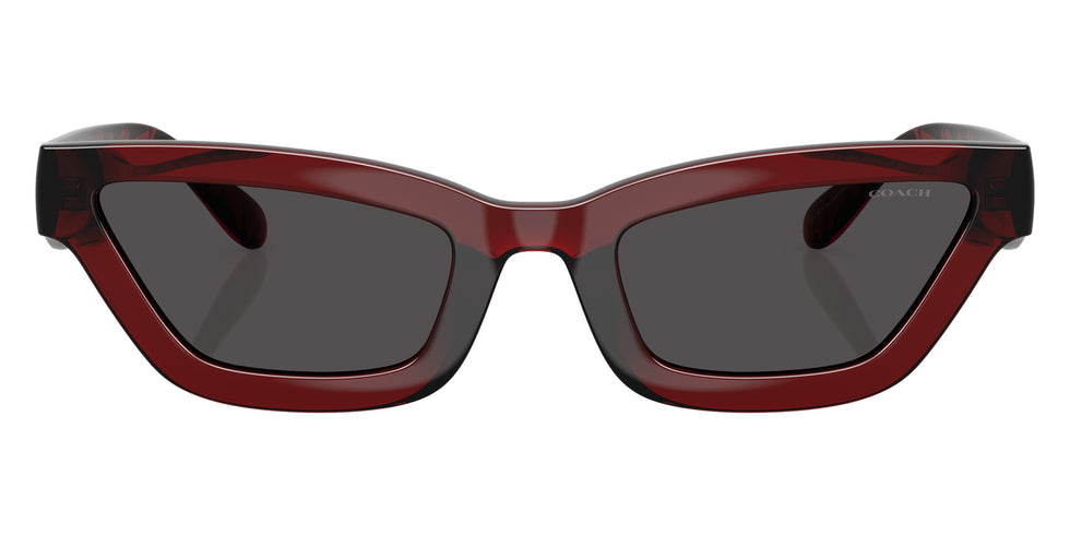 Coach HC8420U CAD28 587487 55 - Transparent Deep Red / Gray Solid #id:hc8420u587487_s:102100
