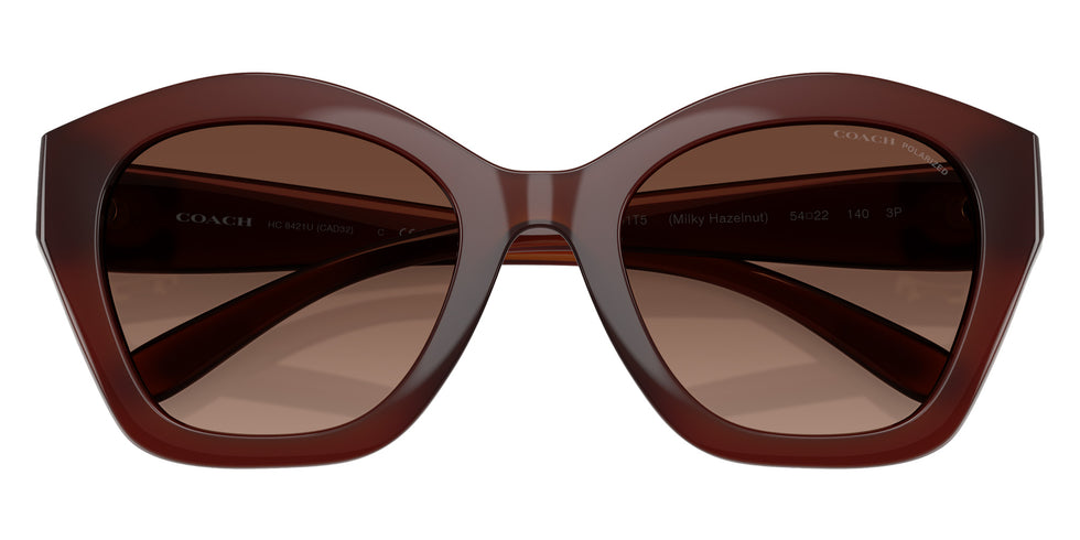 Coach HC8421U CAD31 5841T5 54 - Milky Hazelnut / Brown Gradient Polarized #id:hc8421u5841t5_s:106120
