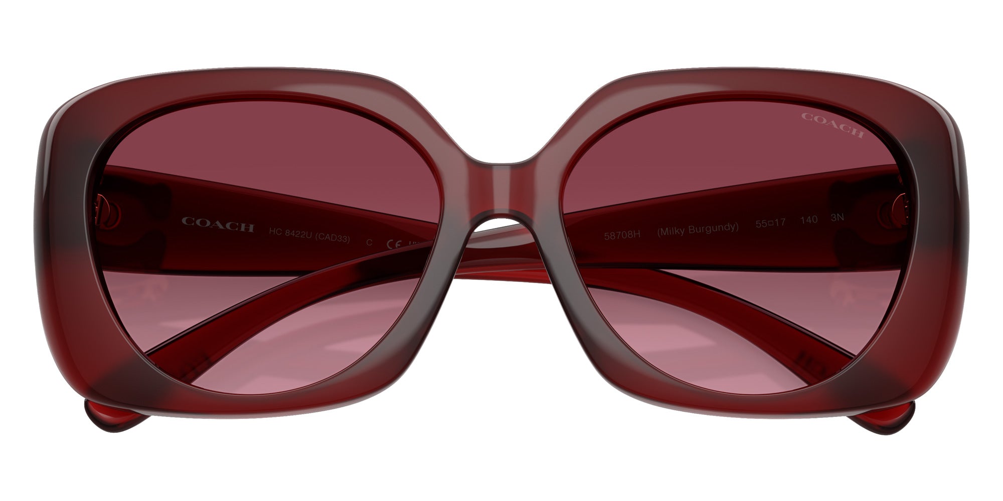 Coach HC8422U CAD33 58708H 55 - Milky Burgundy / Burgundy Gradient #id:hc8422u58708h_s:106120