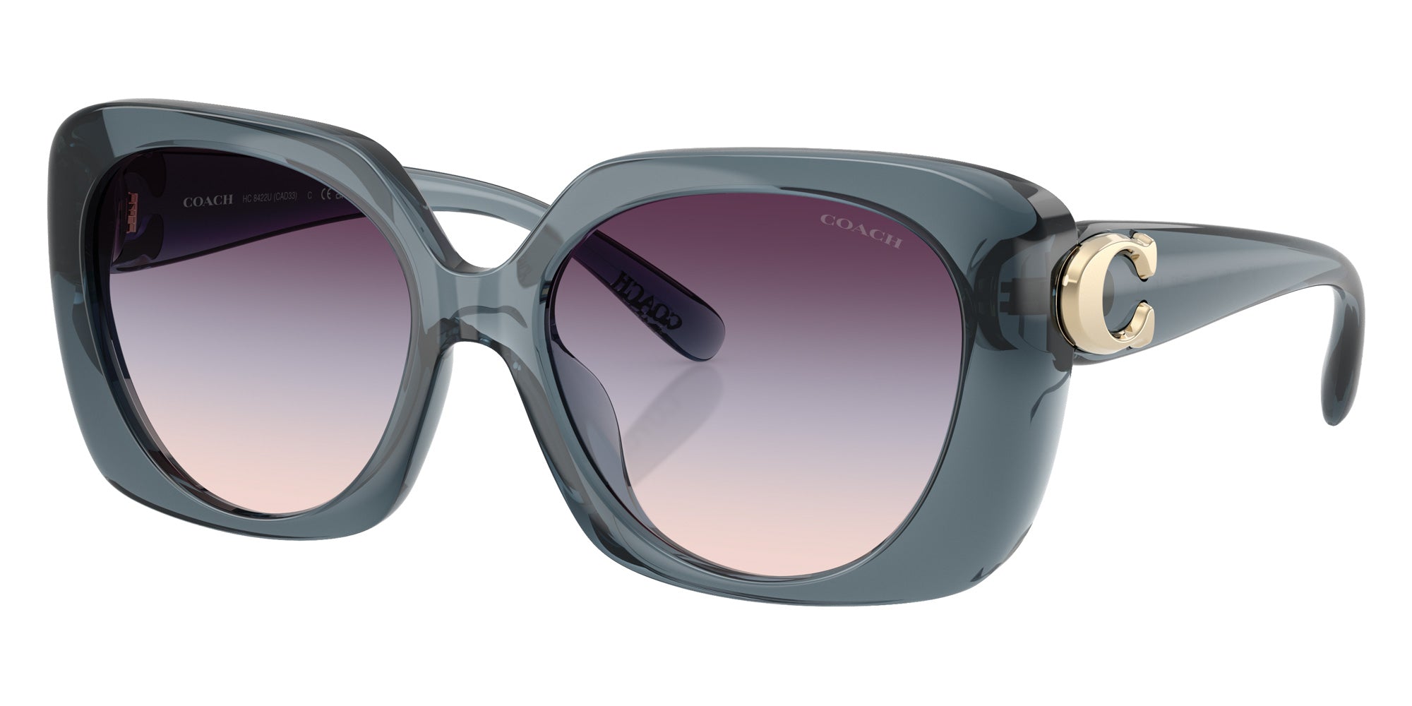 Coach HC8422U CAD33 5871U7 55 - Milky Denim / Blue Purple Gradient #id:hc8422u5871u7_s:108105