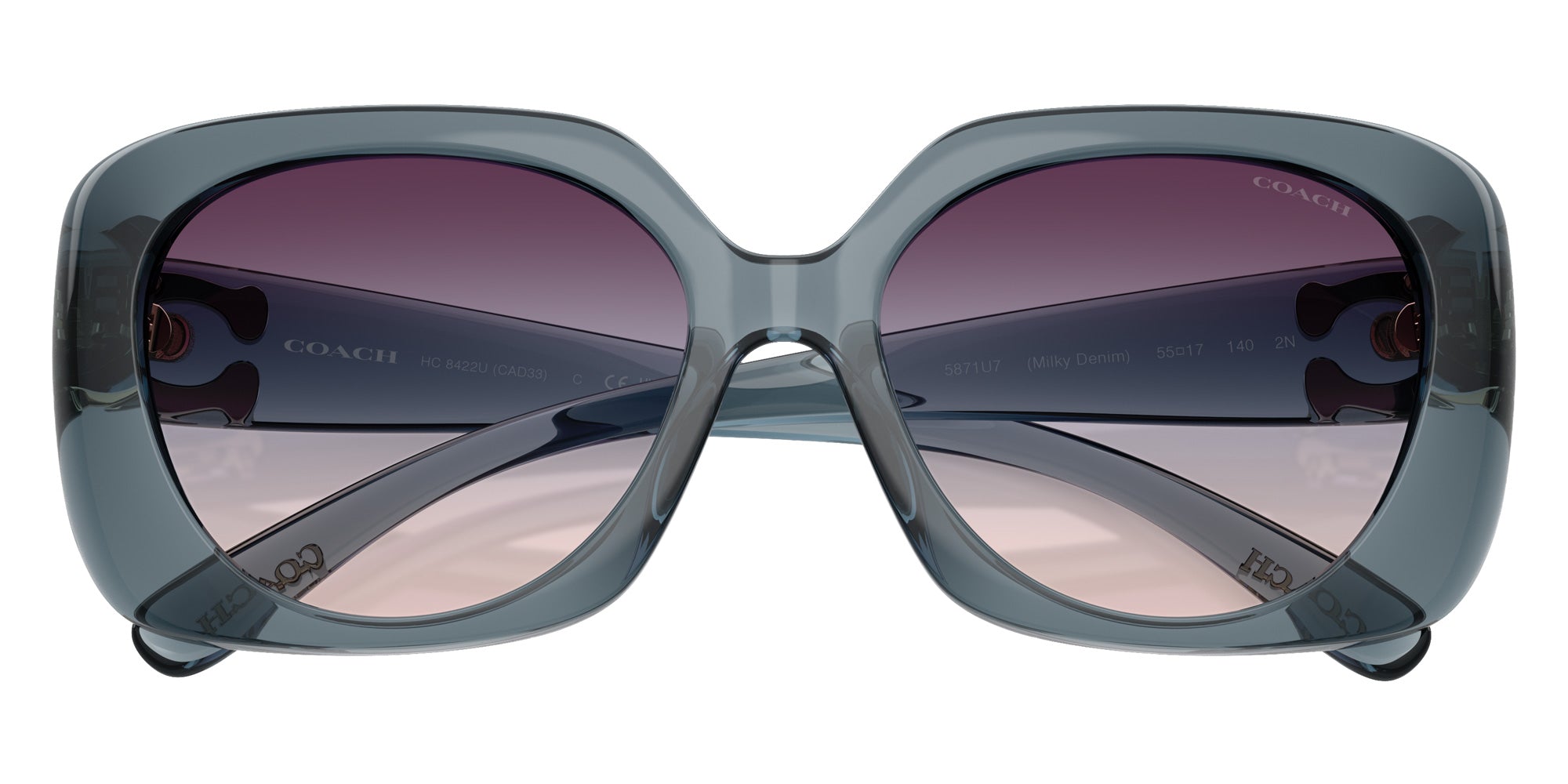 Coach HC8422U CAD33 5871U7 55 - Milky Denim / Blue Purple Gradient #id:hc8422u5871u7_s:108120