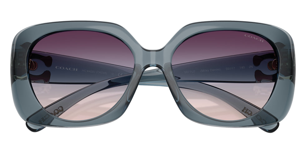 Coach HC8422U CAD33 5871U7 55 - Milky Denim / Blue Purple Gradient #id:hc8422u5871u7_s:108120