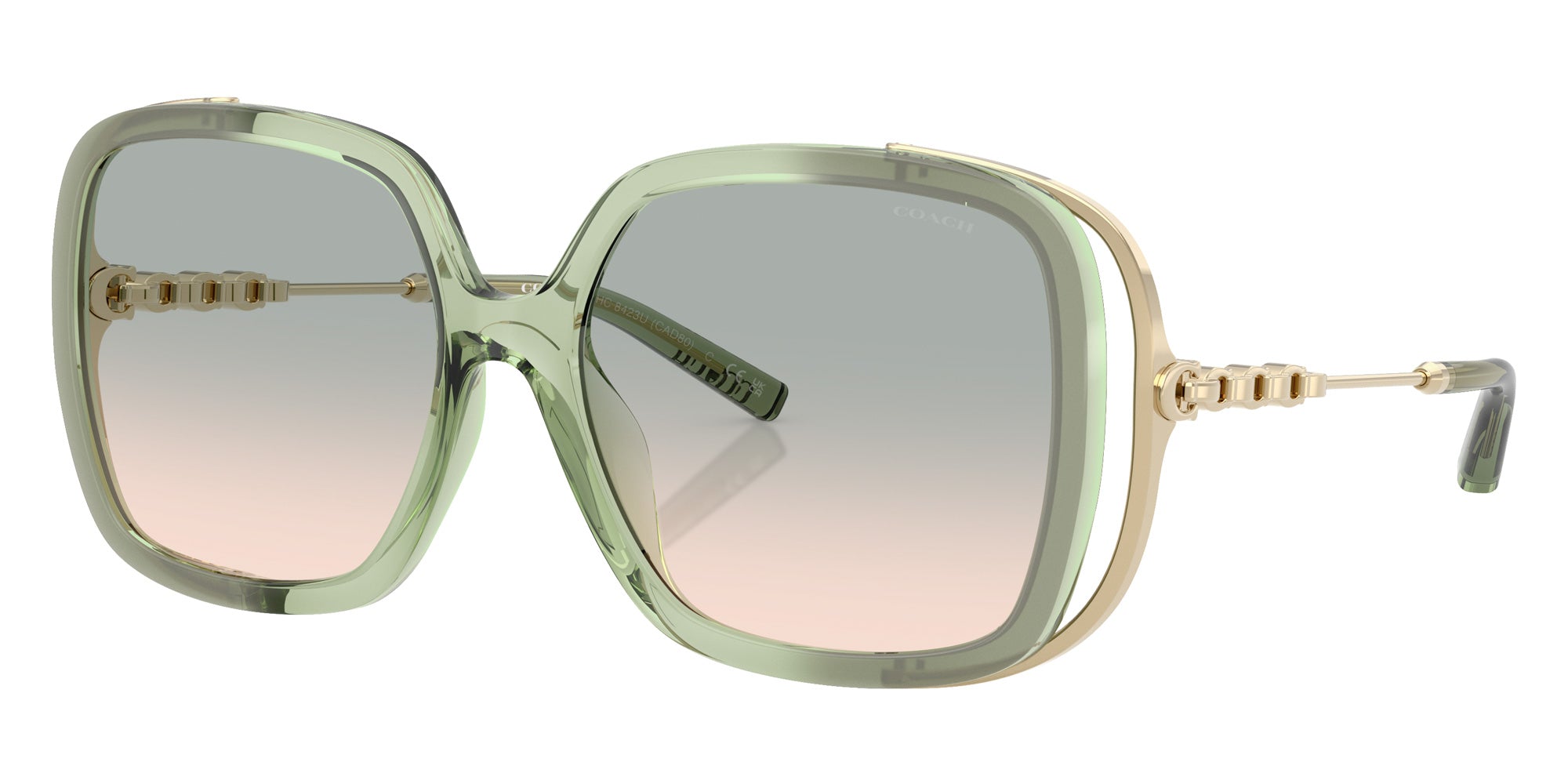 Coach HC8423U CAD80 58902C 56 - Gray/Mint Gradient / Green Peach Gradient #id:hc8423u58902c_s:106105