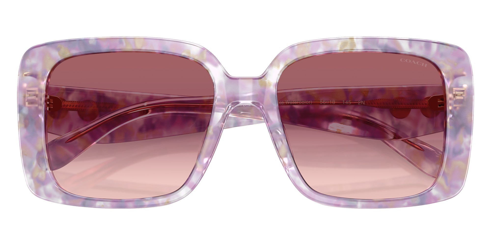 Coach HC8424F CAD55 58677W 56 - Pearlized Purple Watercolor / Puple Pink Gradient #id:hc8424f58677w_s:104120