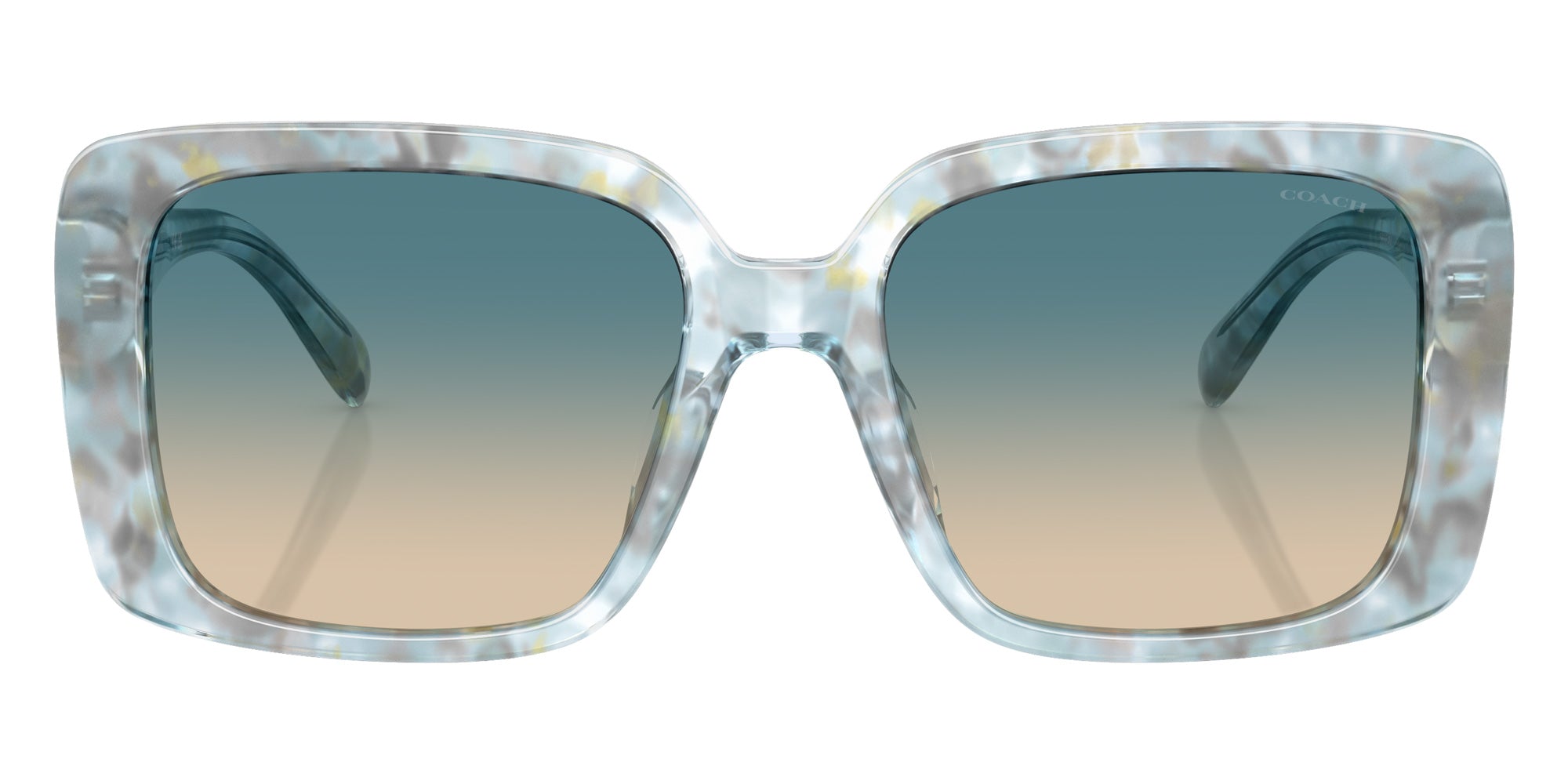 Coach HC8424U CAD54 58664M 54 - Pearlized Blue Watercolor / Blue Yellow Gradient #id:hc8424u58664m_s:102100