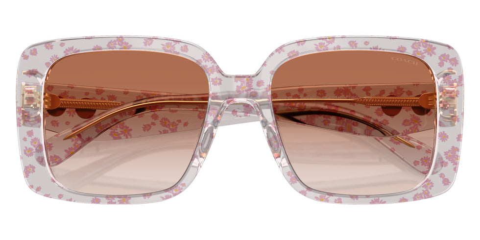 Coach HC8424U CAD54 595313 54 - Transparent Pink Floral Print #id:hc8424u595313_s:100100