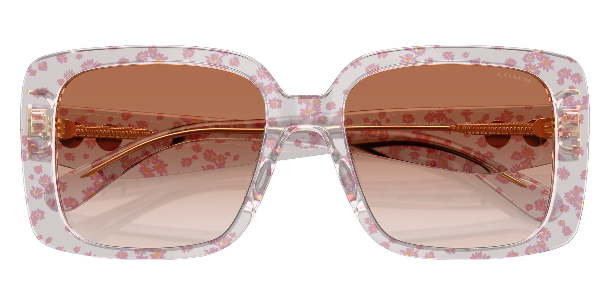 Coach HC8424U CAD54 595313 54 - Transparent Pink Floral Print #id:hc8424u595313_s:100100