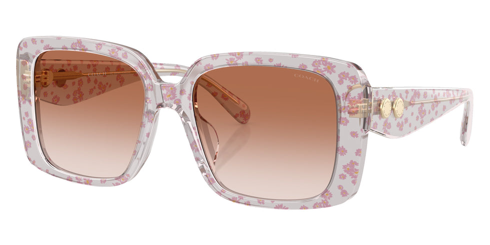 Coach HC8424U CAD54 595313 54 - Transparent Pink Floral Print #id:hc8424u595313_s:100105